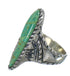 Genuine Sterling Silver And Turquoise Southwest Ring Size 5-3/4 RX62761